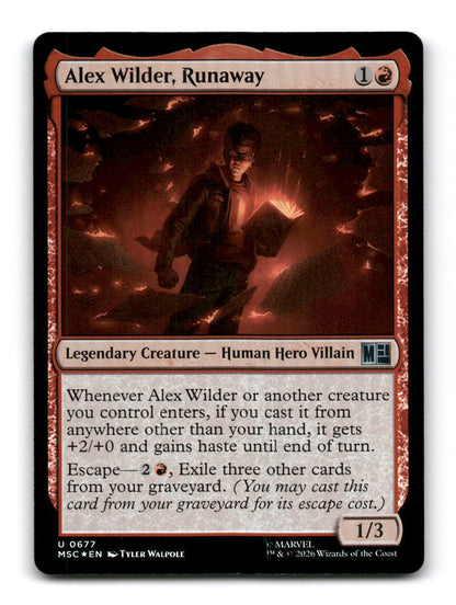 Alex Wilder, Runaway