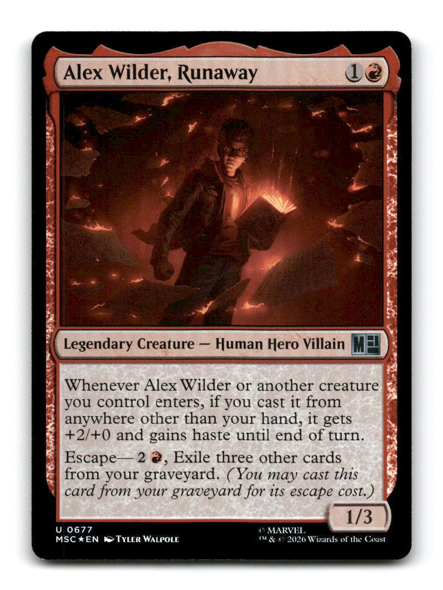Alex Wilder, Runaway