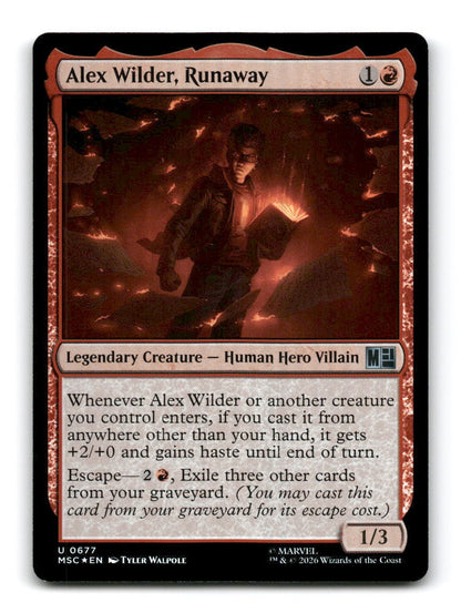 Alex Wilder, Runaway