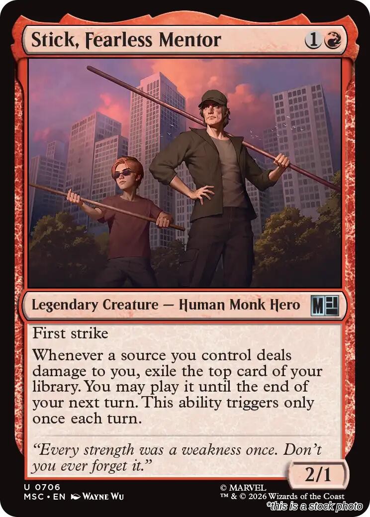 Stick, Fearless Mentor