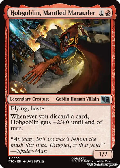Hobgoblin, Mantled Marauder