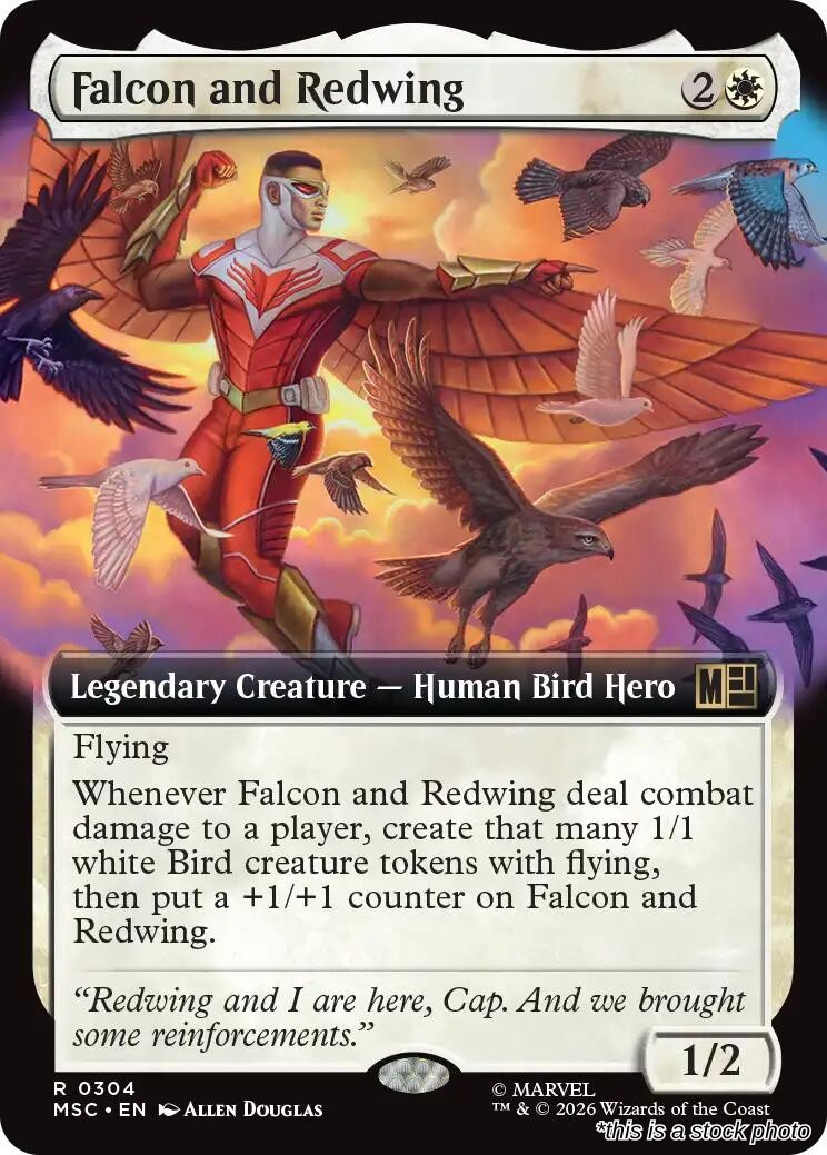 Falcon and Redwing (Extended Art)