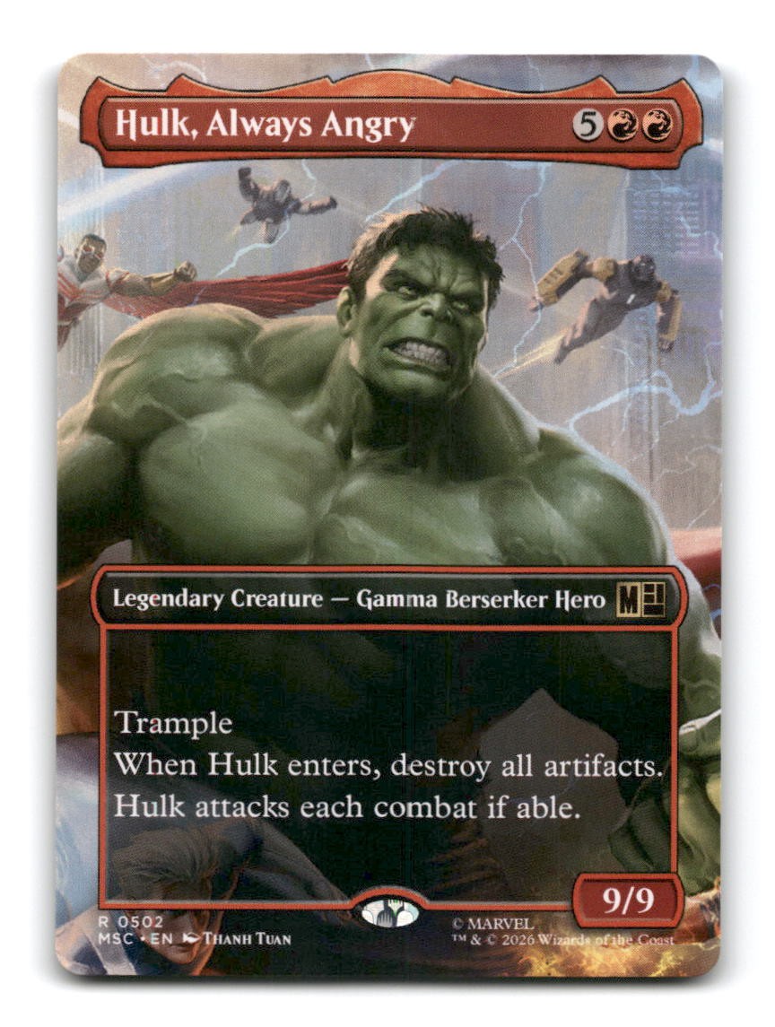 Hulk, Always Angry (Borderless)