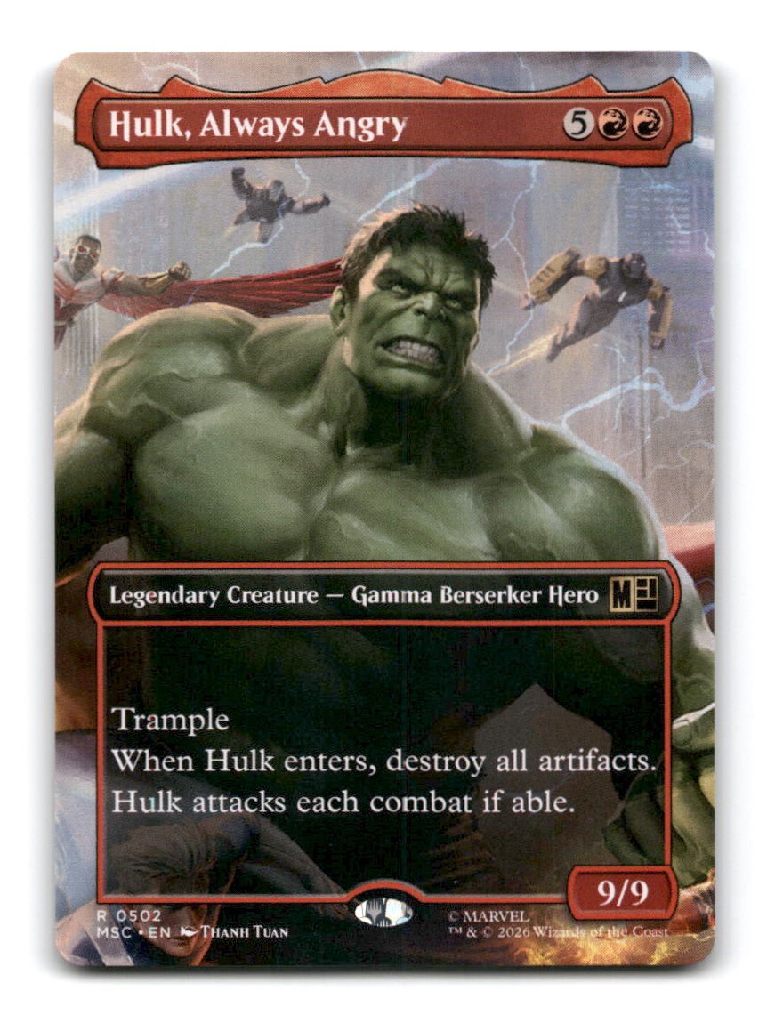 Hulk, Always Angry (Borderless)