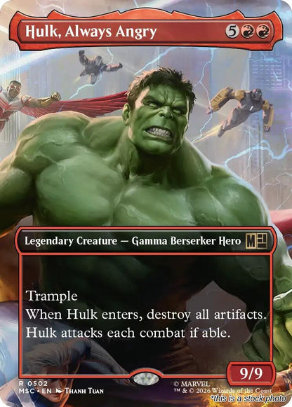 Hulk, Always Angry (Borderless)