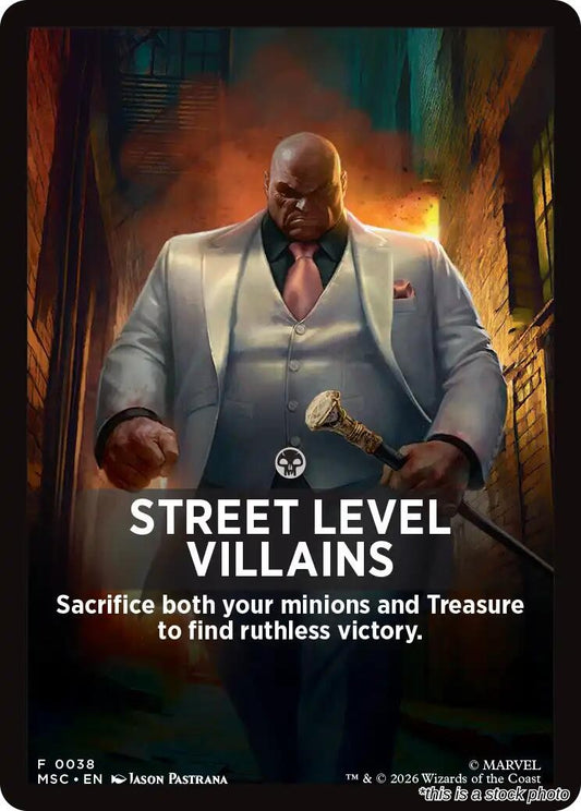 Street Level Villains Theme Card