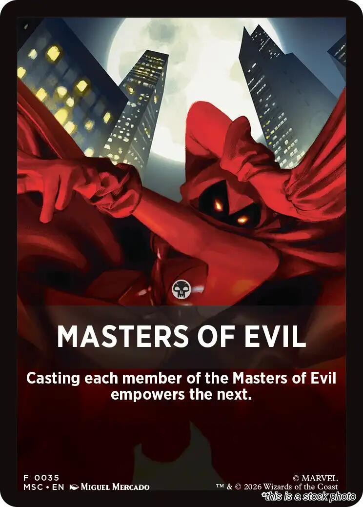 Masters of Evil Theme Card
