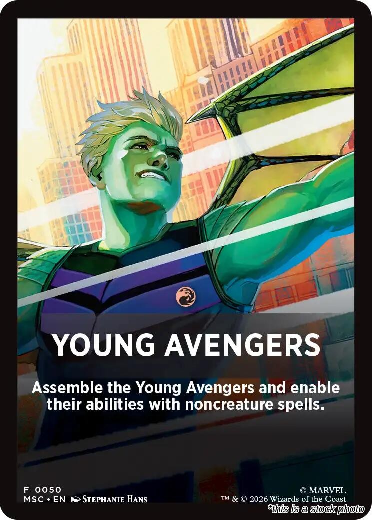 Young Avengers Theme Card