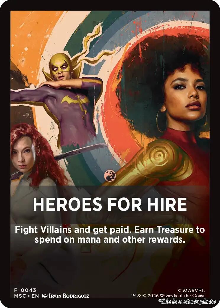 Heroes For Hire Theme Card