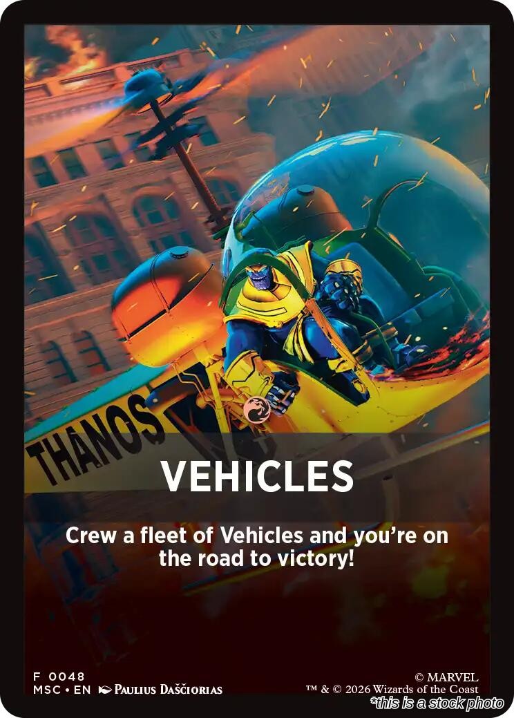 Vehicles Theme Card