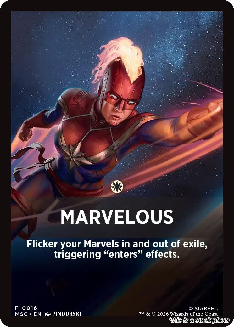 Marvelous Theme Card