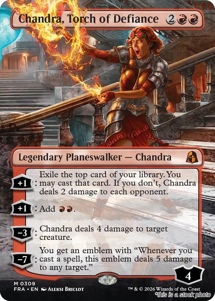 Chandra, Torch of Defiance (Borderless)