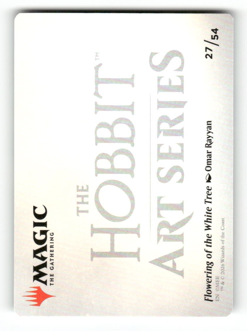Flowering of the White Tree Art Card (Back)
