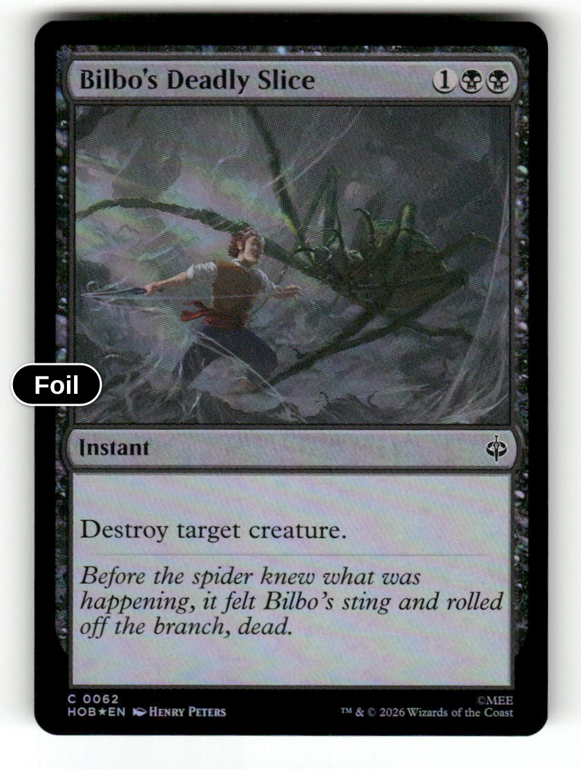 Bilbo's Deadly Slice