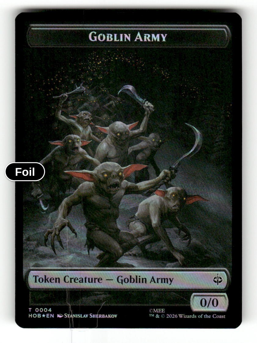 Human Soldier // Goblin Army (0004) Double-Sided Token