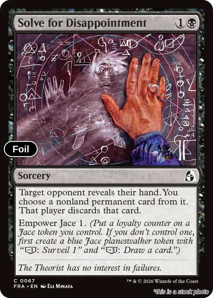 Solve for Disappointment