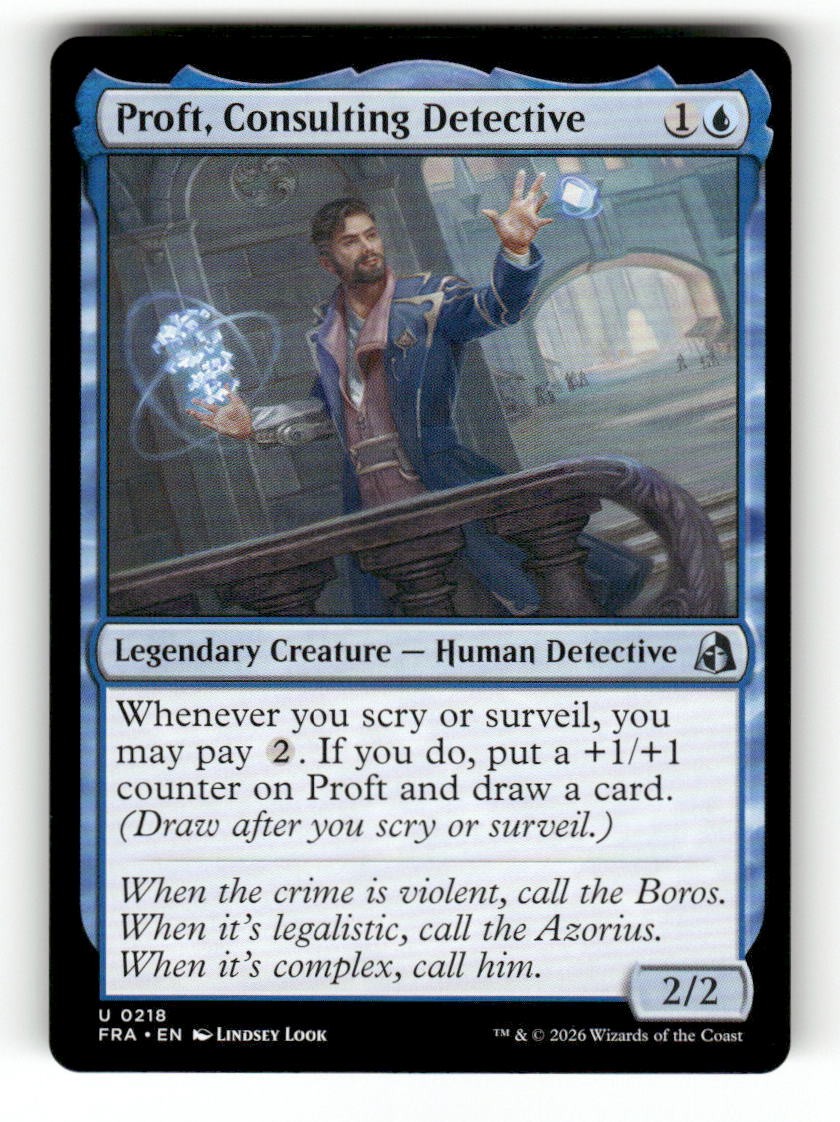 Proft, Consulting Detective