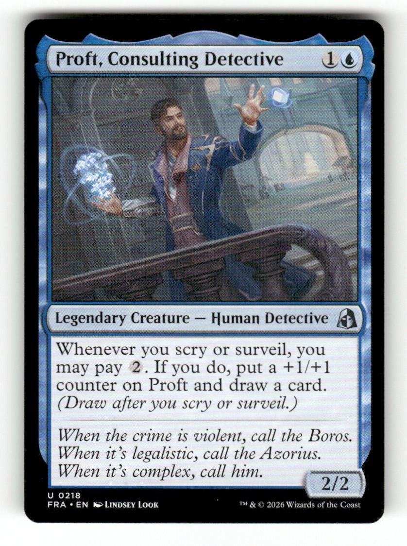 Proft, Consulting Detective