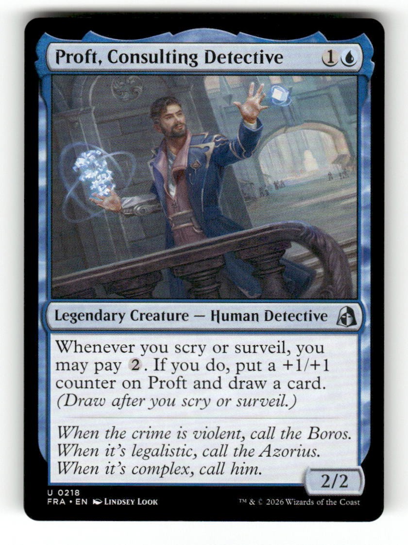 Proft, Consulting Detective