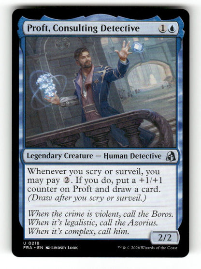 Proft, Consulting Detective