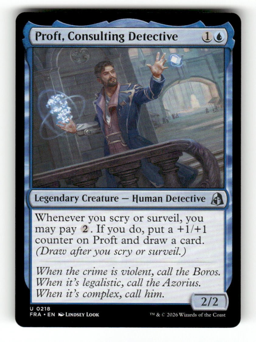 Proft, Consulting Detective