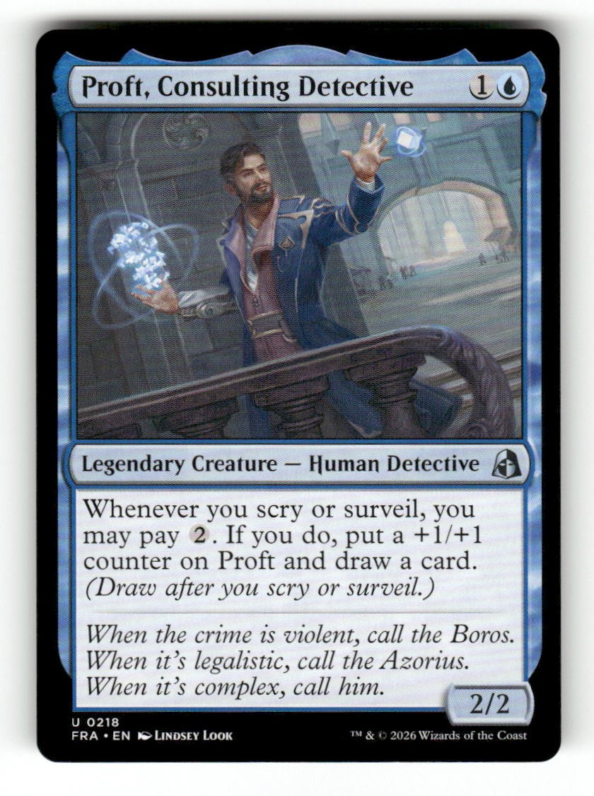 Proft, Consulting Detective