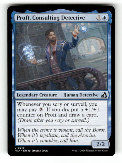 Proft, Consulting Detective