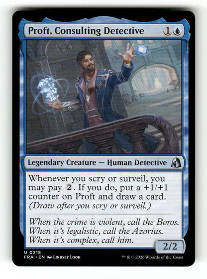 Proft, Consulting Detective