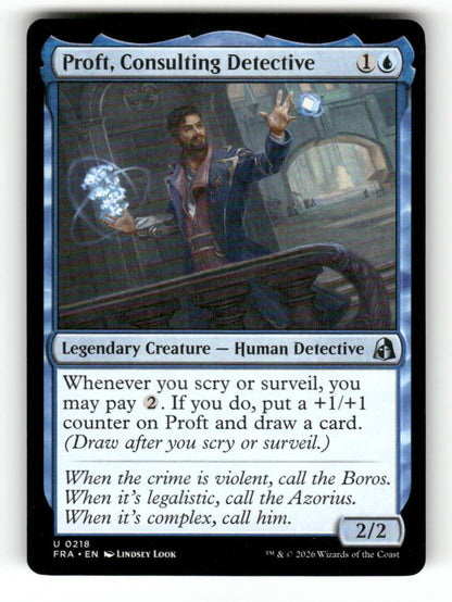 Proft, Consulting Detective