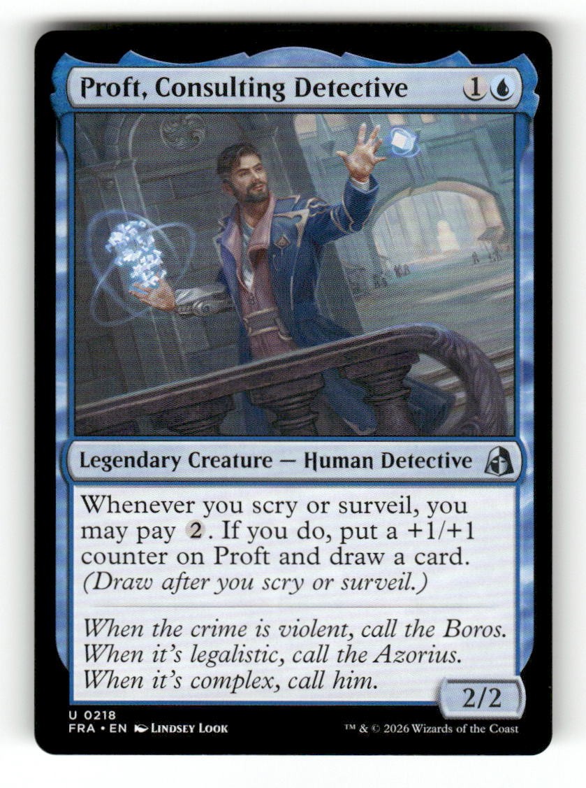 Proft, Consulting Detective