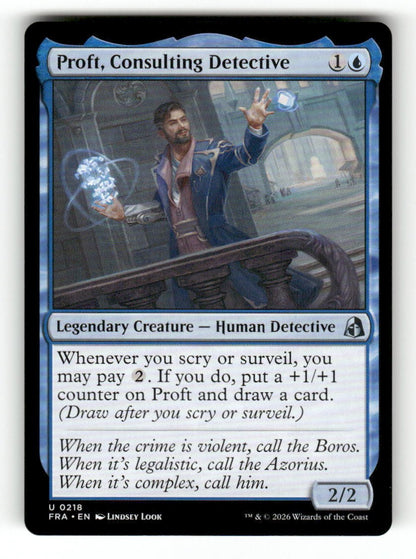 Proft, Consulting Detective