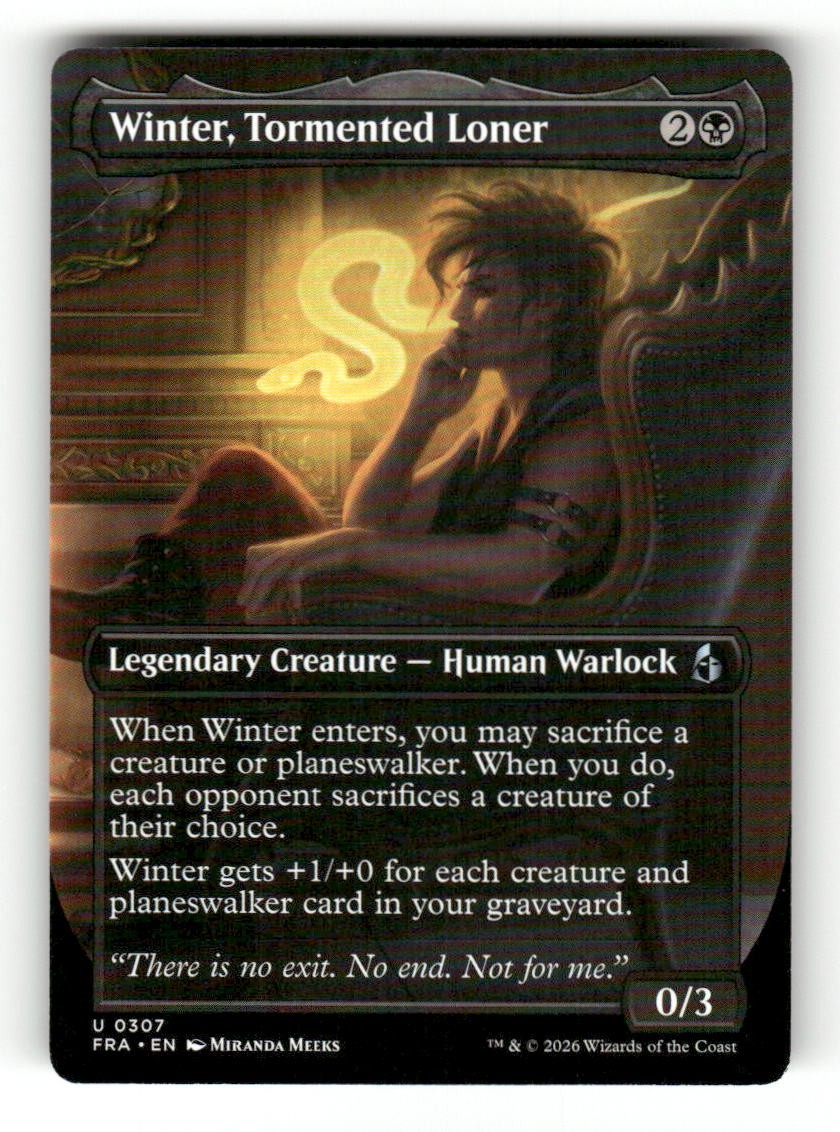 Winter, Tormented Loner (Borderless)