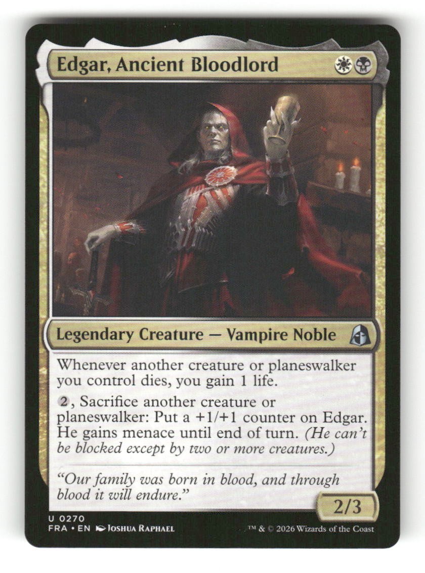 Edgar, Ancient Bloodlord
