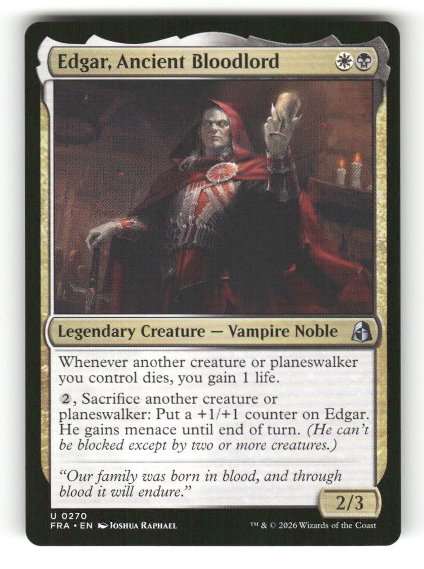 Edgar, Ancient Bloodlord