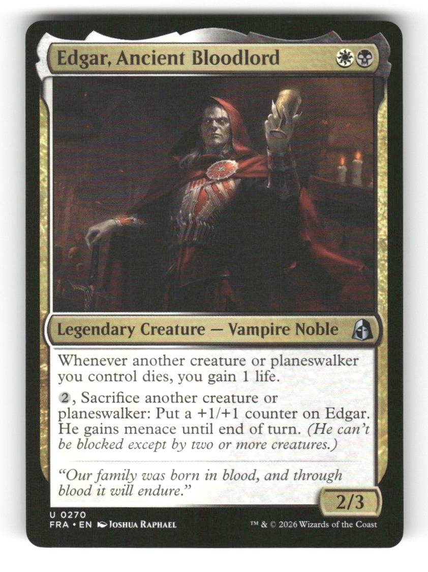 Edgar, Ancient Bloodlord