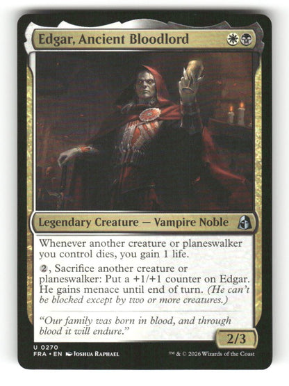 Edgar, Ancient Bloodlord