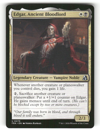 Edgar, Ancient Bloodlord