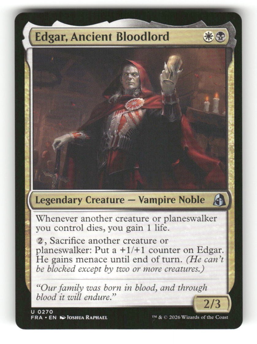 Edgar, Ancient Bloodlord