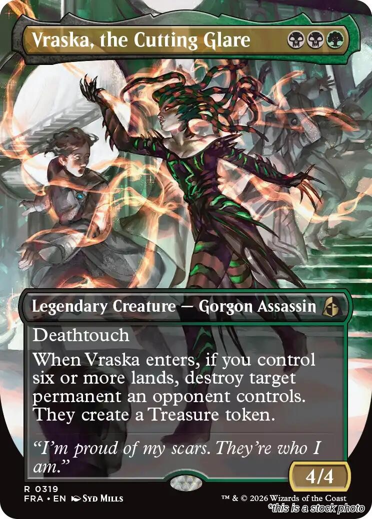 Vraska, the Cutting Glare (Borderless)