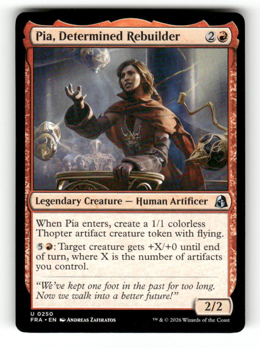 Pia, Determined Rebuilder