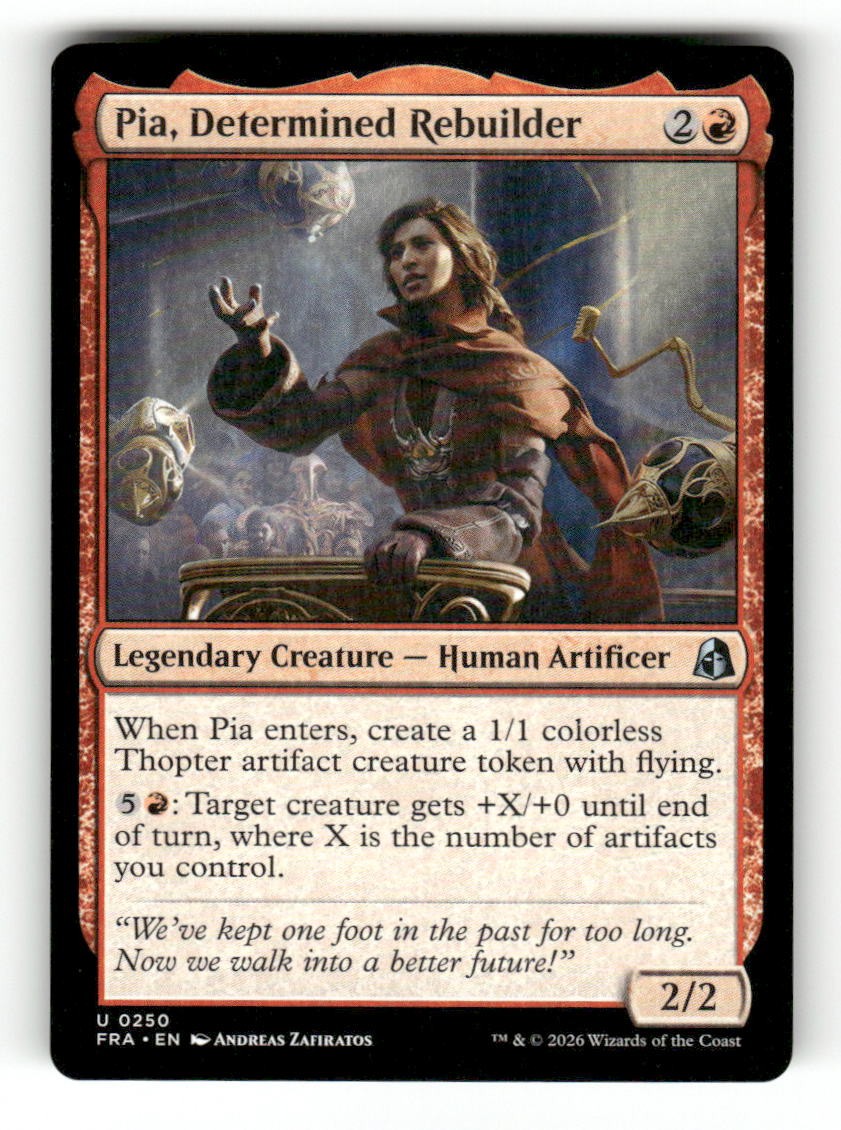 Pia, Determined Rebuilder