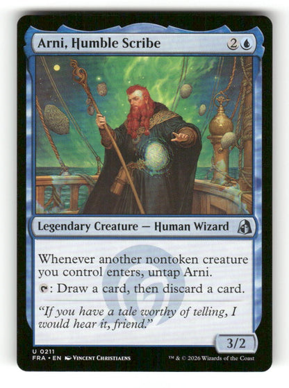 Arni, Humble Scribe