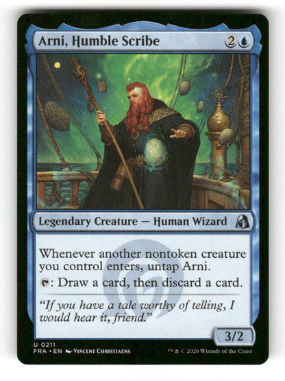 Arni, Humble Scribe