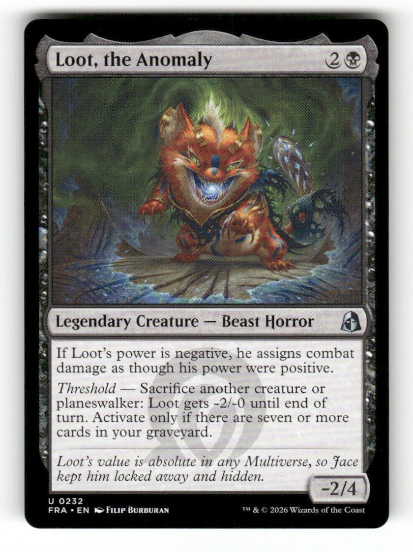 Loot, the Anomaly