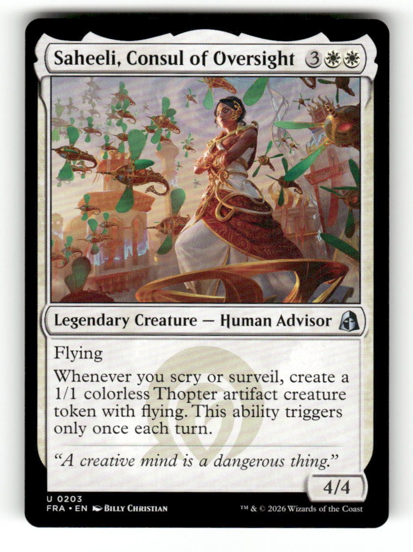 Saheeli, Consul of Oversight