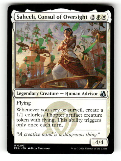 Saheeli, Consul of Oversight