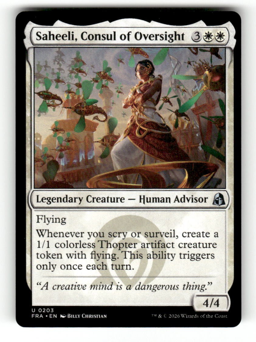 Saheeli, Consul of Oversight