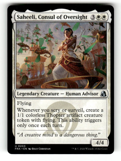 Saheeli, Consul of Oversight