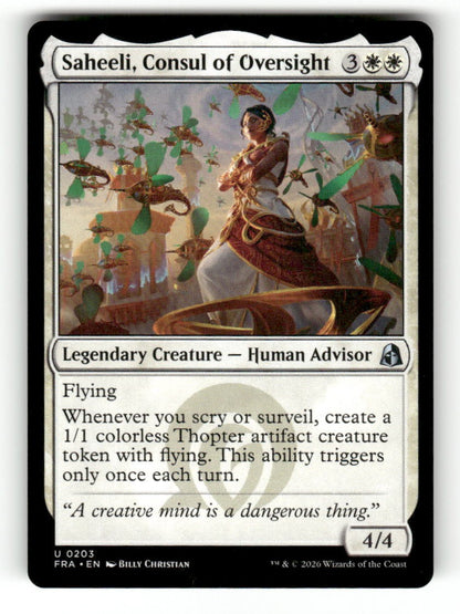 Saheeli, Consul of Oversight