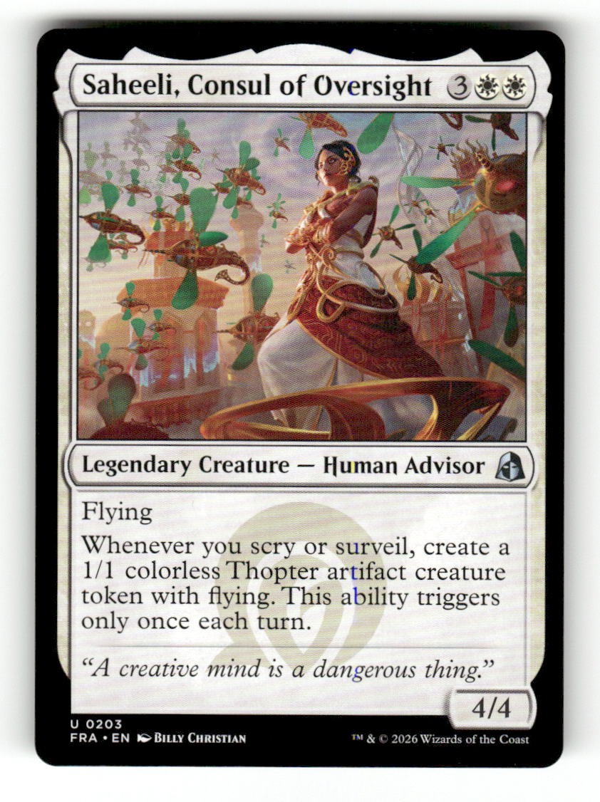 Saheeli, Consul of Oversight
